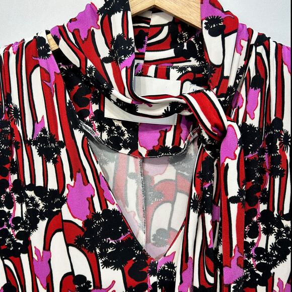 LA DoubleJ Martha Maxi Dress in Ant Farm Pink Crepe Jersey, Sz S - Picture 6 of 12